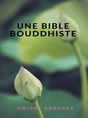 cover image of Une Bible bouddhiste (traduit)